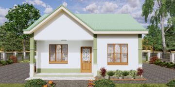 beautiful small house3 bedrooms 2 bathrooms 8x11m house