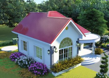 2 Bedrooms, 1405+685 Bricks and 55 Roofing Sheets House Design