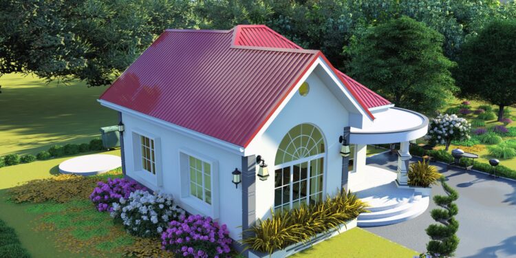 2 Bedrooms, 1405+685 Bricks and 55 Roofing Sheets House Design