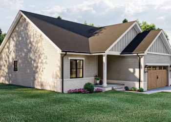 Two-Bedroom, Two-Bathroom One-Story House Plan with Optional Basement