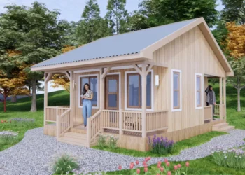 Tiny House Design 18×21 Feet 1 Bed1 Bath Full Detailing
