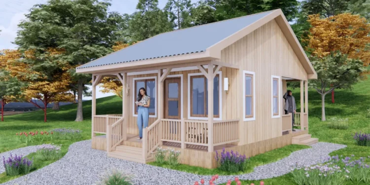 Tiny House Design 18×21 Feet 1 Bed1 Bath Full Detailing