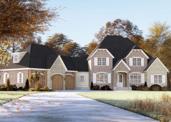 European Plan: Spacious 5-Bedroom Home with Bonus Room and Generous Porch Area