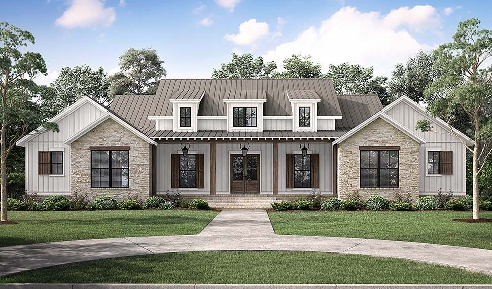 Introducing the Ultimate Single-Story Luxury Home: 4 Bedrooms, 3 Full Baths, and 1 Half Bath in Traditional Style