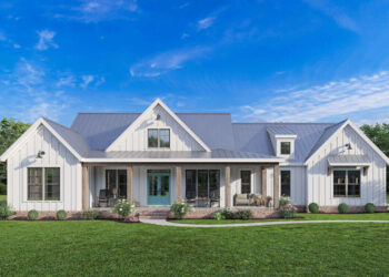 Charming and Functional: Discover the Perfect 3-Bedroom, 2-Bathroom Modern Farmhouse Plan