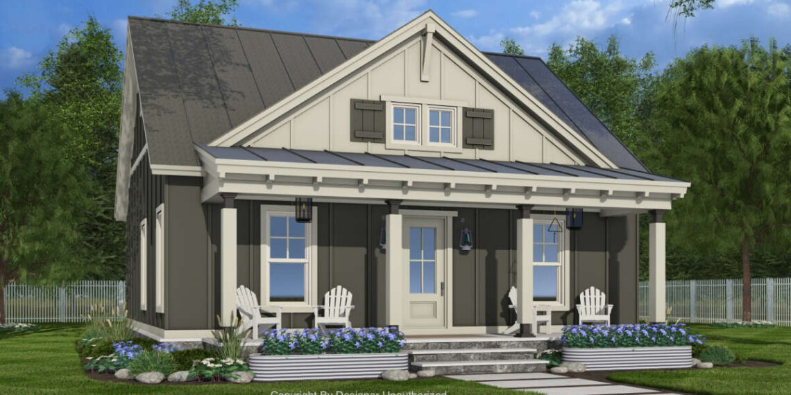 Craftsman Cottage – 855 Sq Ft, 1 Bedroom, 1.5 Bathrooms
