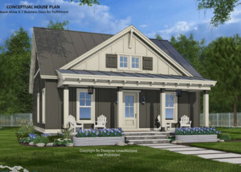 Craftsman Cottage – 855 Sq Ft, 1 Bedroom, 1.5 Bathrooms